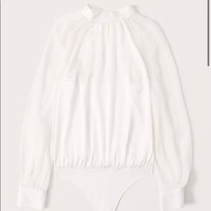 NWOT Abercrombie long sleeve high neck sheer bodysuit